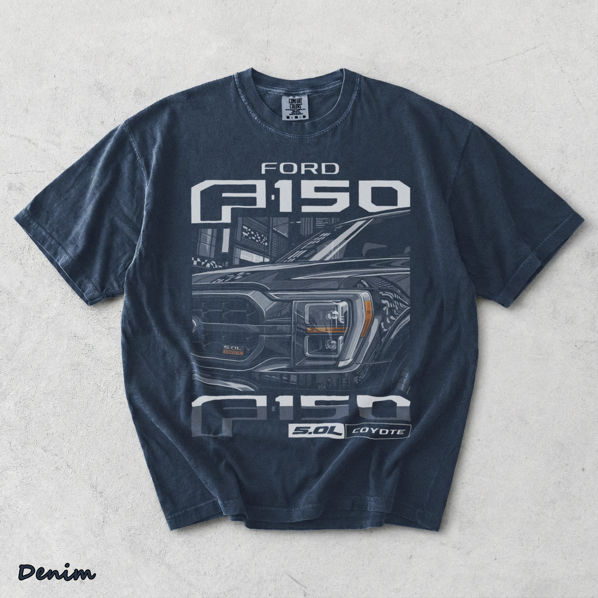 Ford F-150 Back - Denim mockup