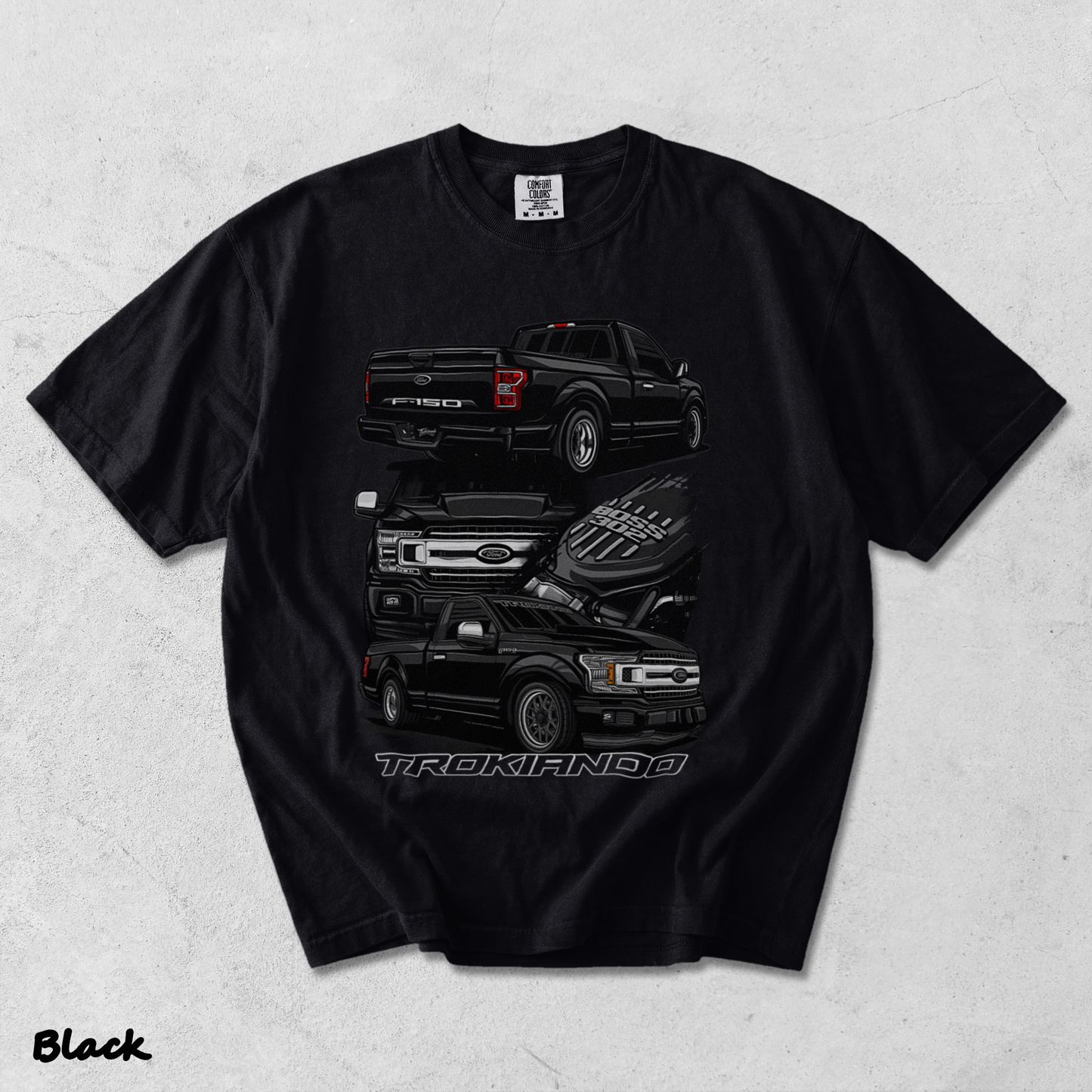 Ford F-150 Trokiando T-Shirt - Black mockup