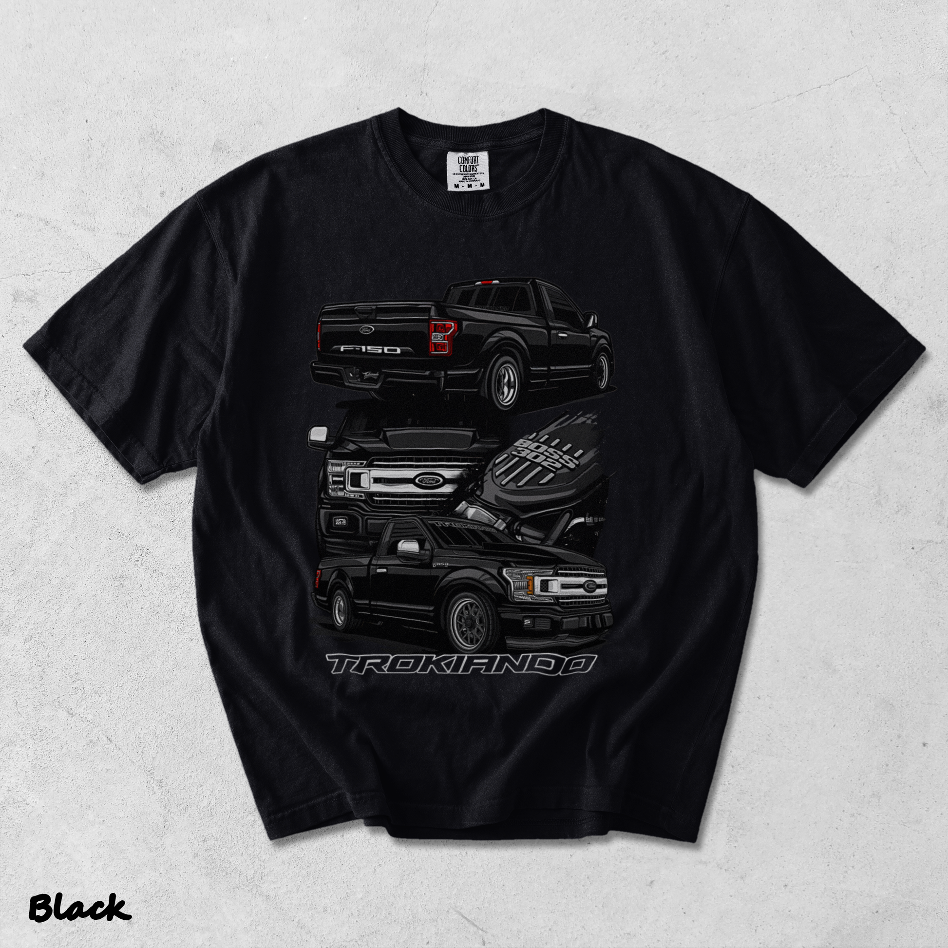 Ford F-150 Trokiando T-Shirt - Black mockup