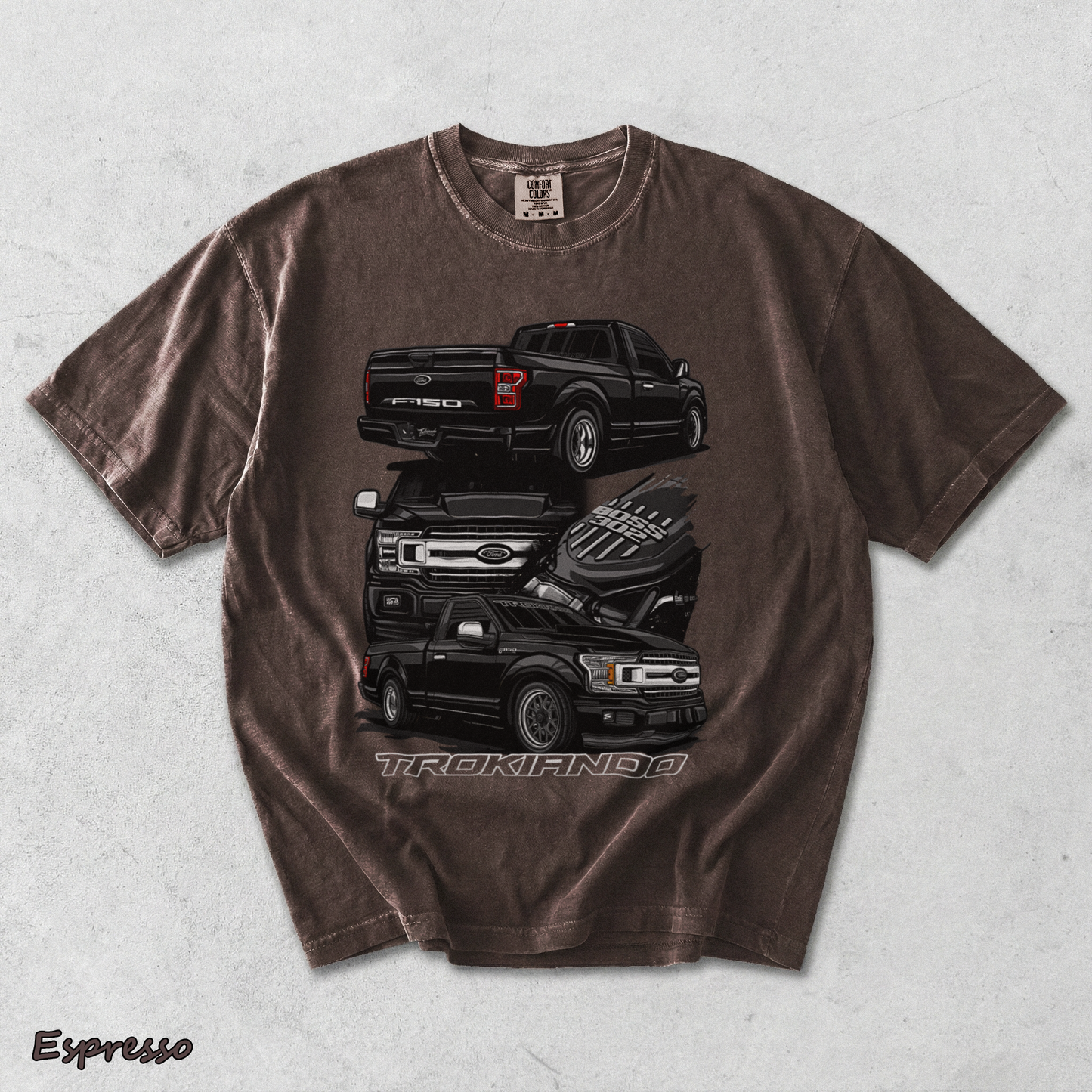 Ford F-150 Trokiando T-Shirt - Espresso mockup