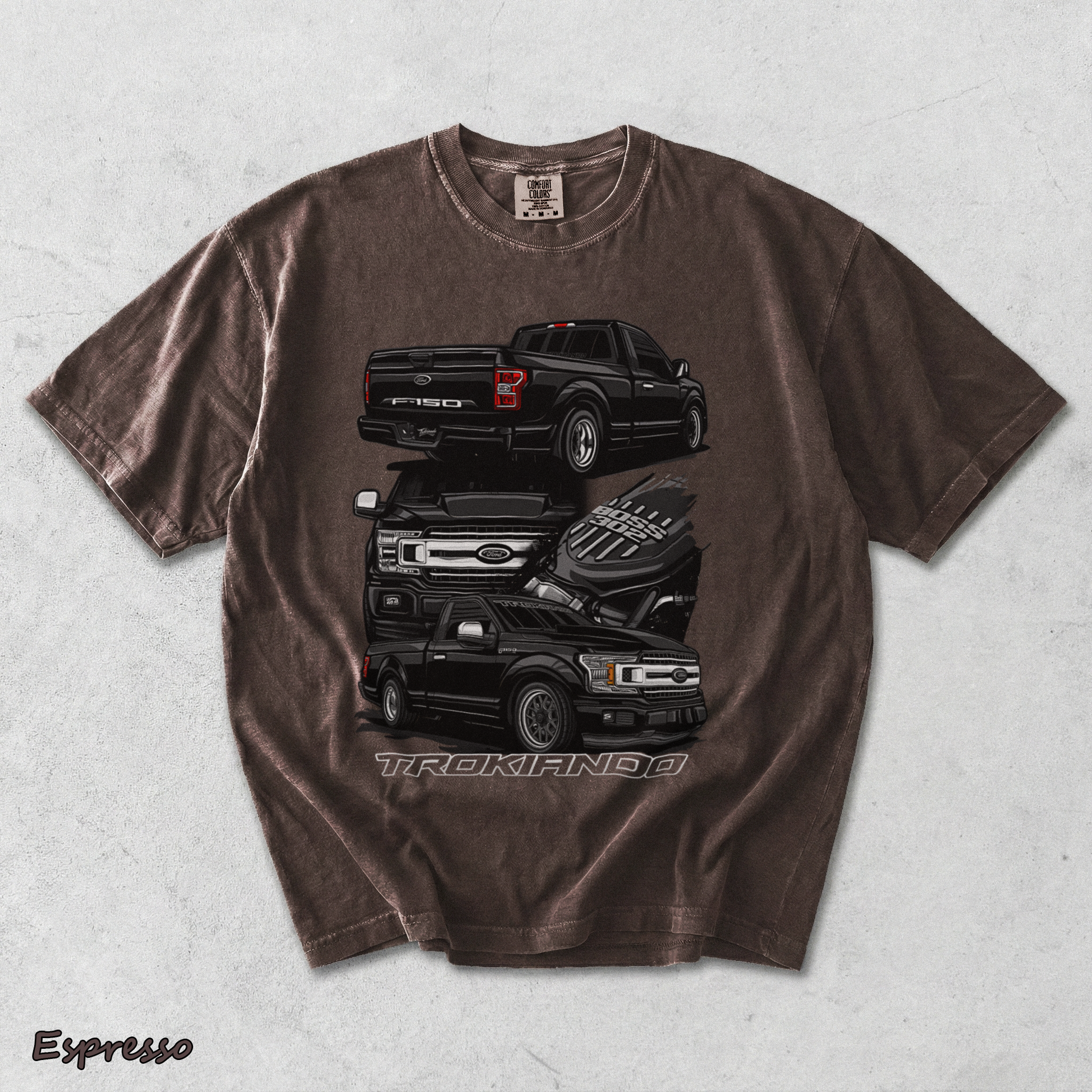 Ford F-150 Trokiando T-Shirt - Espresso mockup