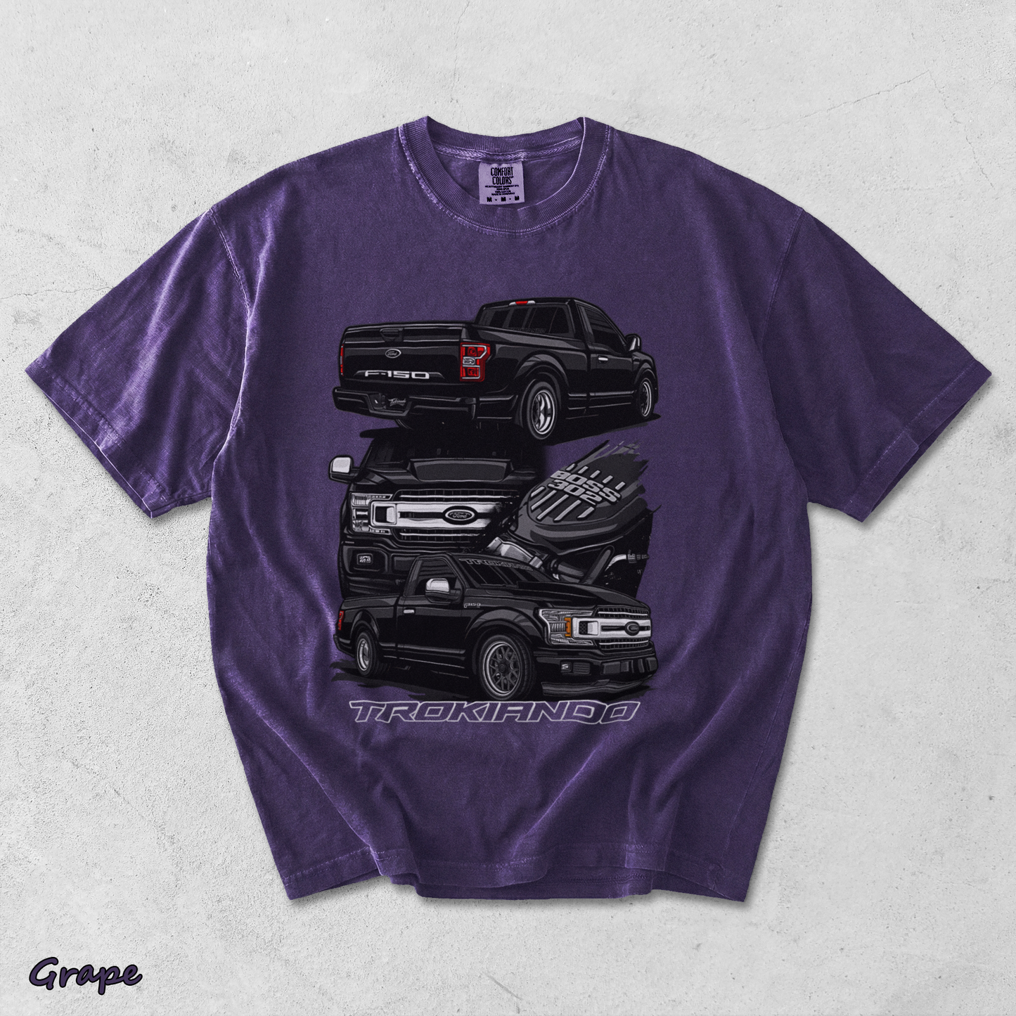 Ford F-150 Trokiando T-Shirt - Grape mockup