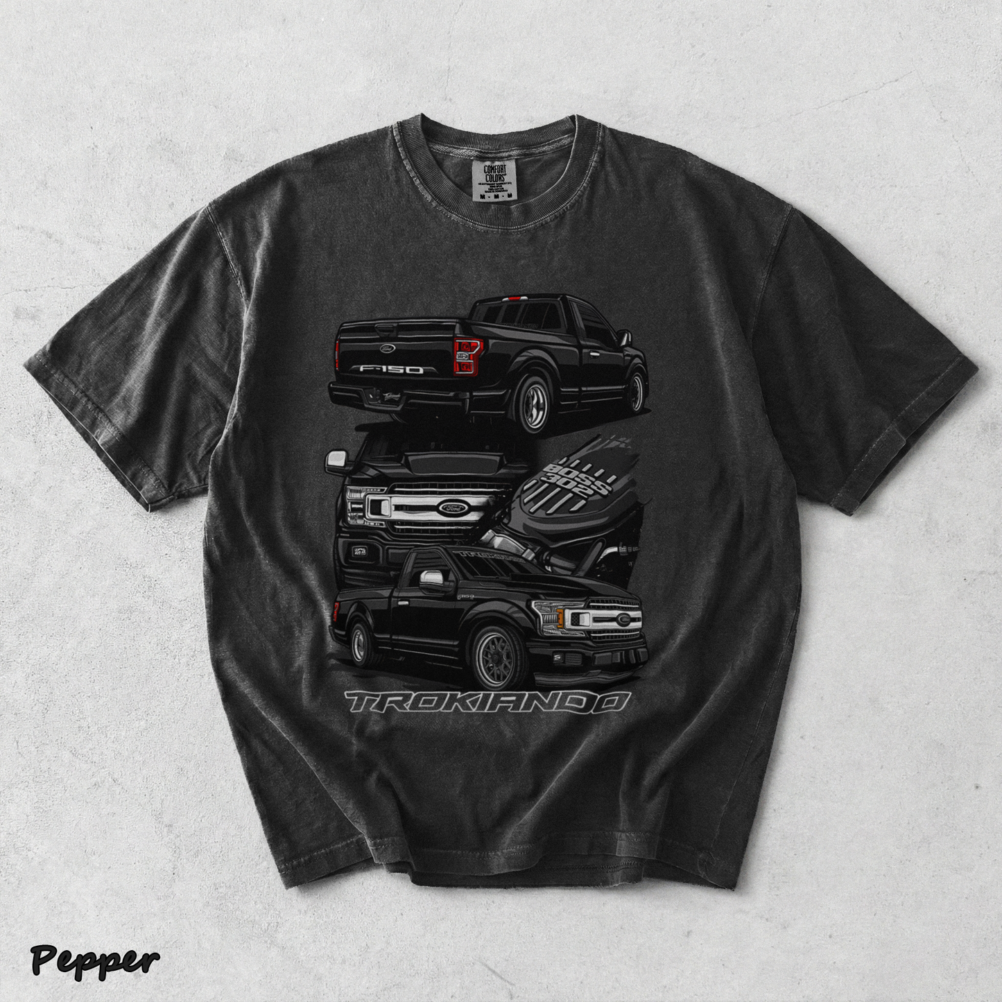 Ford F-150 Trokiando T-Shirt - Pepper mockup