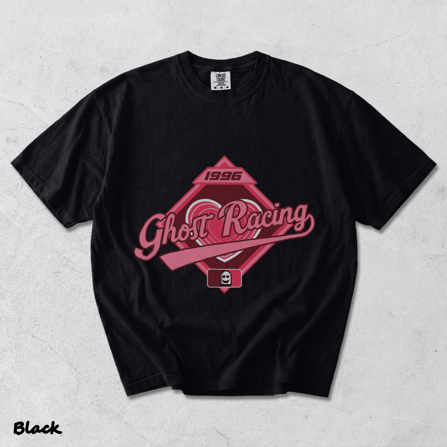 Ghost Racing Heart - Black mockup