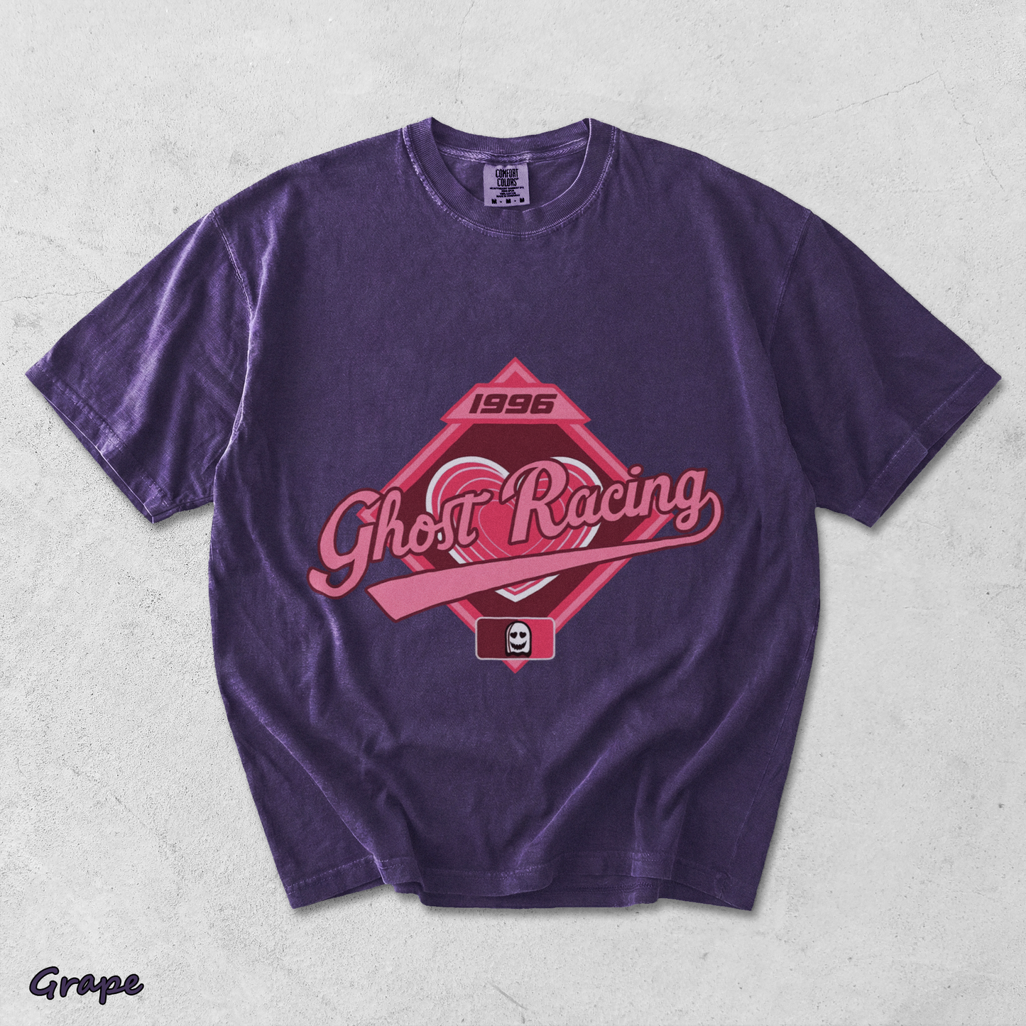 Ghost Racing Heart - Grape mockup