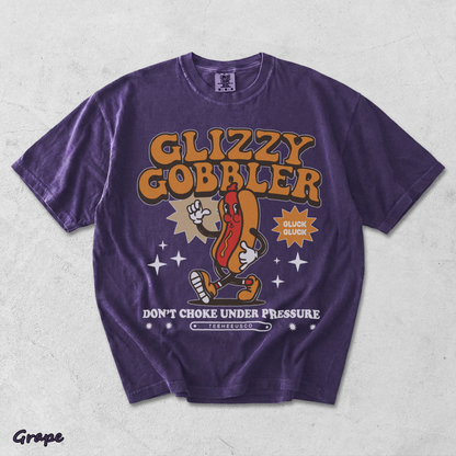 glizzy gobbler Back - Grape mockup