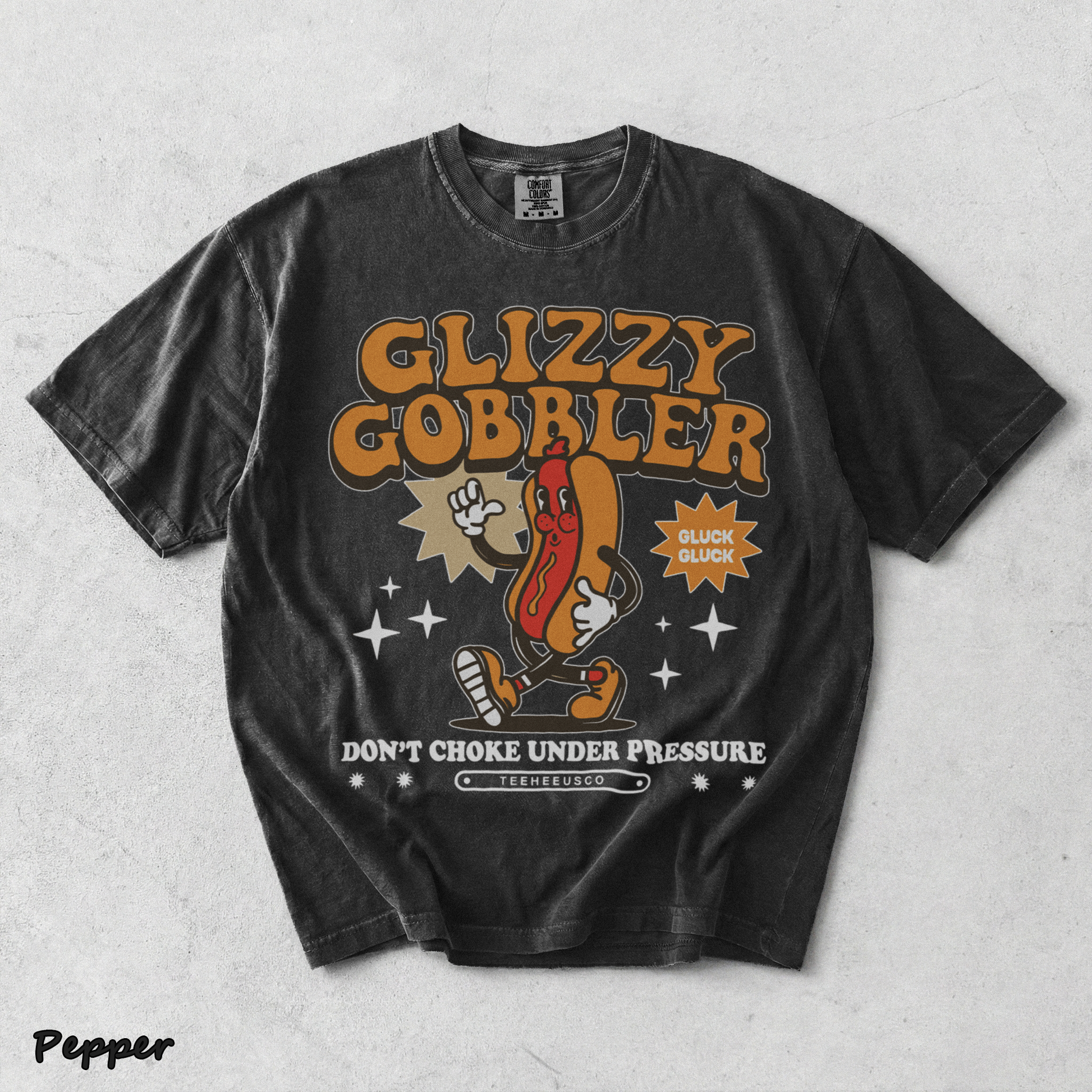 glizzy gobbler Back - Pepper mockup