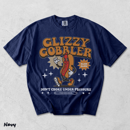 glizzy gobbler Back - True Navy mockup