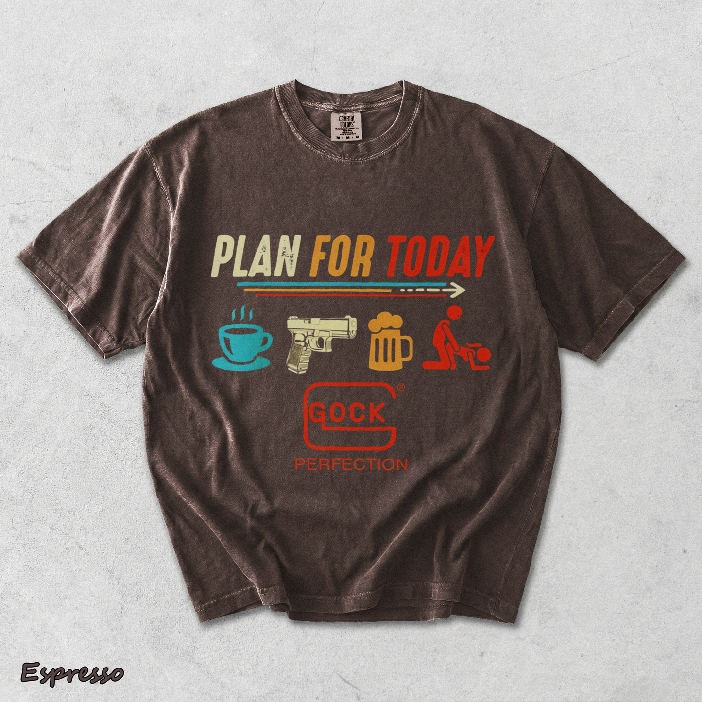 Glock Plan For Today - Espresso mockup
