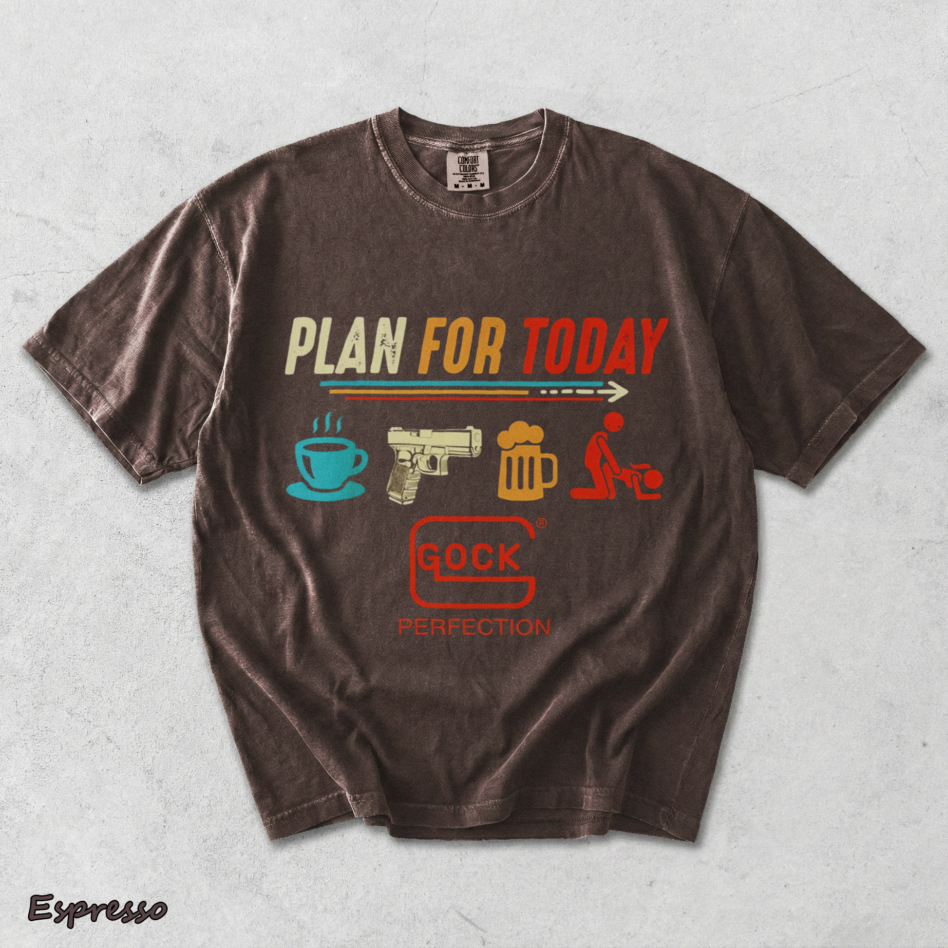 Glock Plan For Today - Espresso mockup