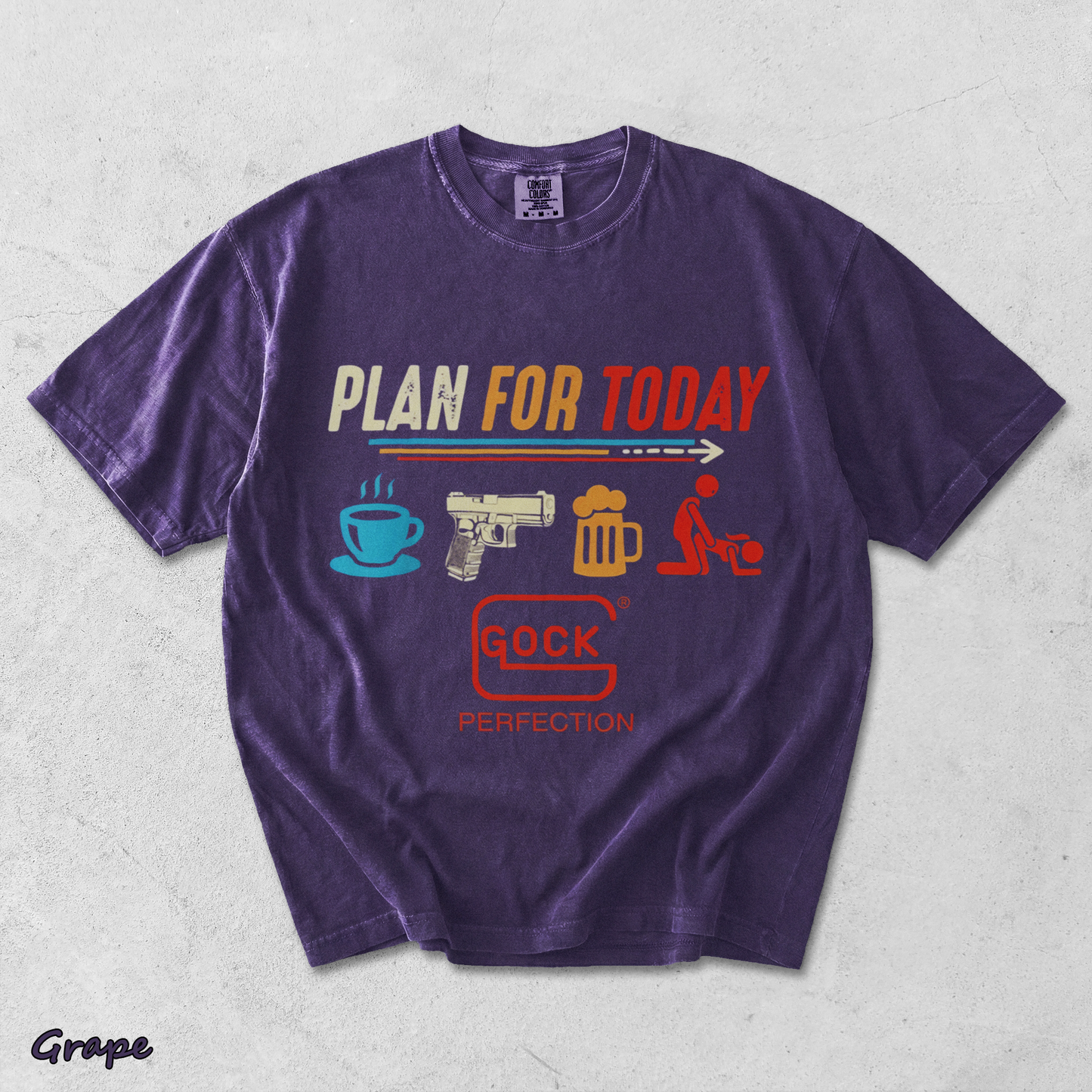 Glock Plan For Today - Grape mockup