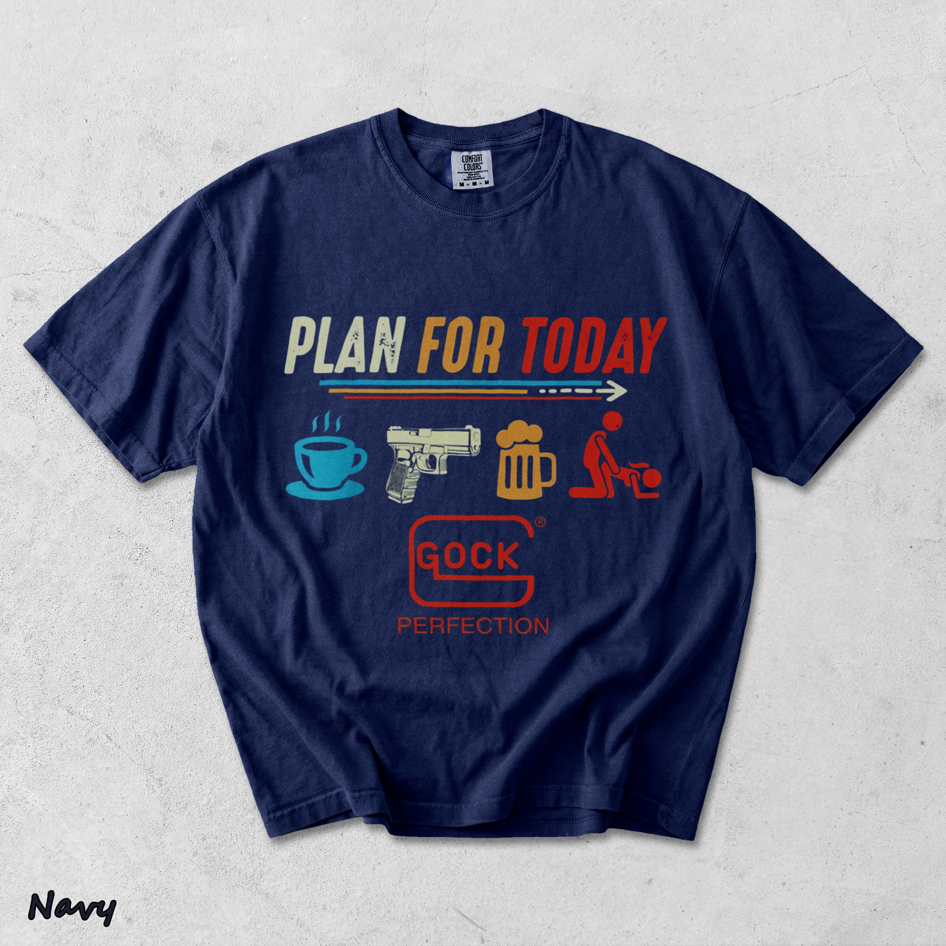 Glock Plan For Today - True Navy mockup