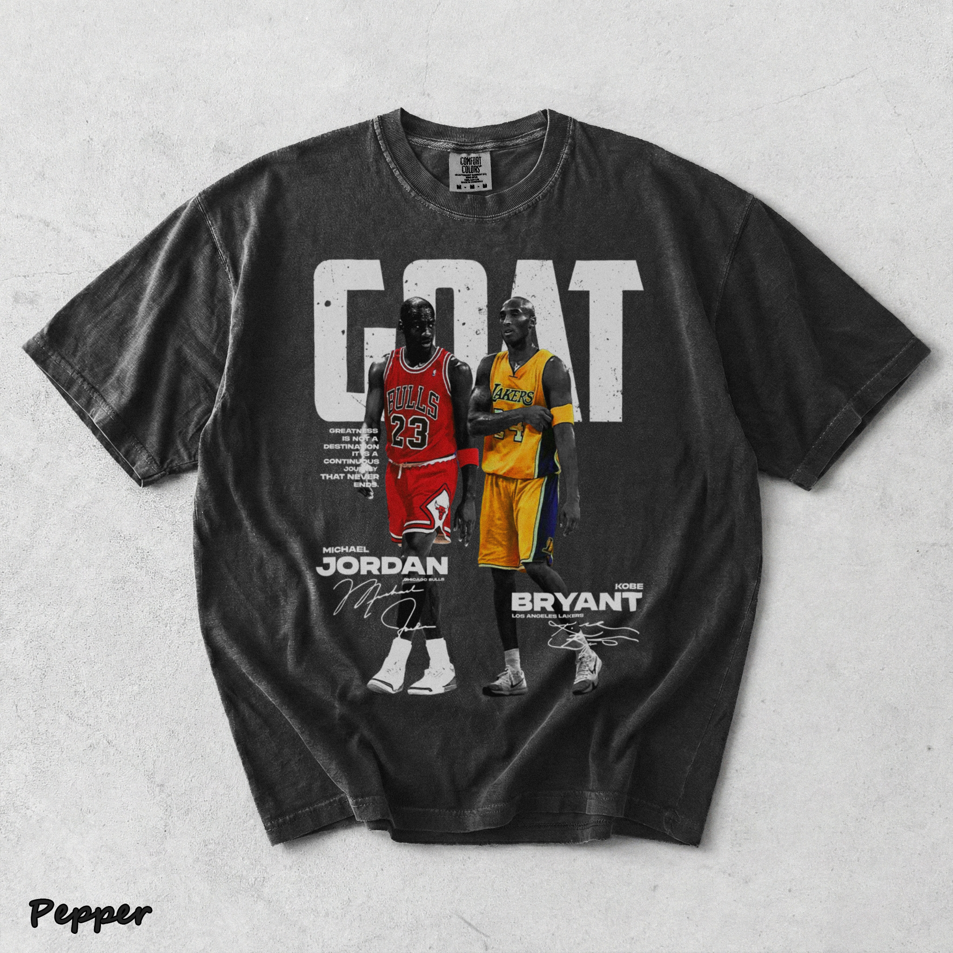 Goat MJ And Kb Bryant - Pepper mockup