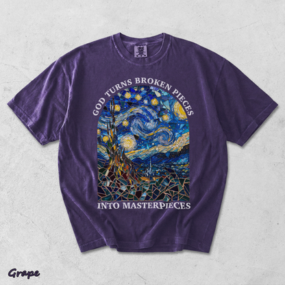 GOD TURNS BROKEN PIECES - Grape mockup