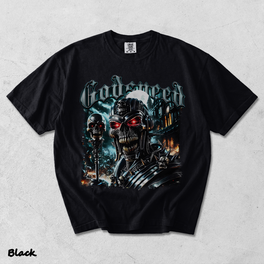 Godspeed Skull Tee - Black mockup