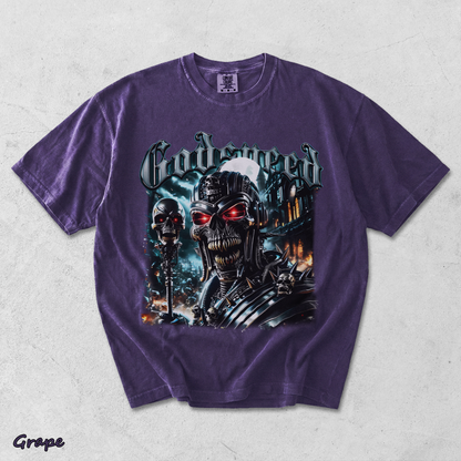 Godspeed Skull Tee - Grape mockup