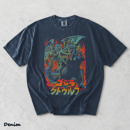 Godzilla Shirt Minus One Classic Movie - Denim mockup