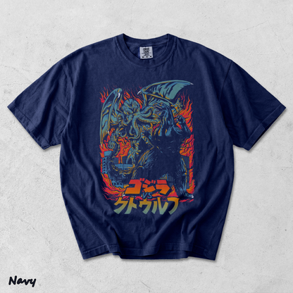 Godzilla Shirt Minus One Classic Movie - True Navy mockup