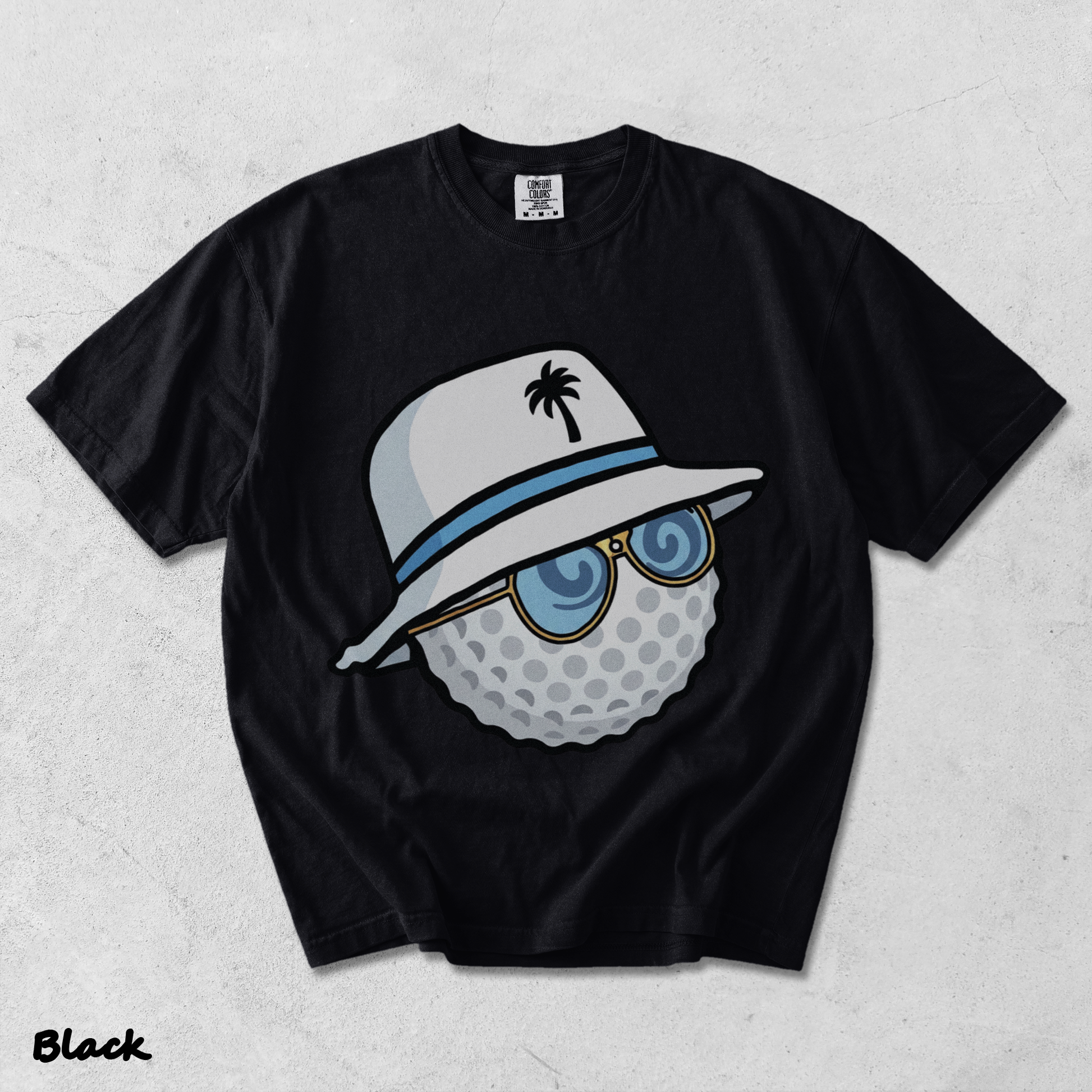 Golf Ball - Black mockup