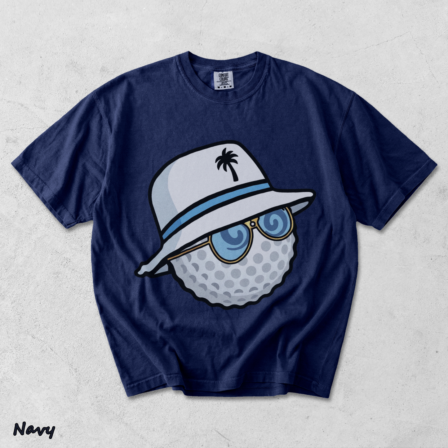 Golf Ball - True Navy mockup