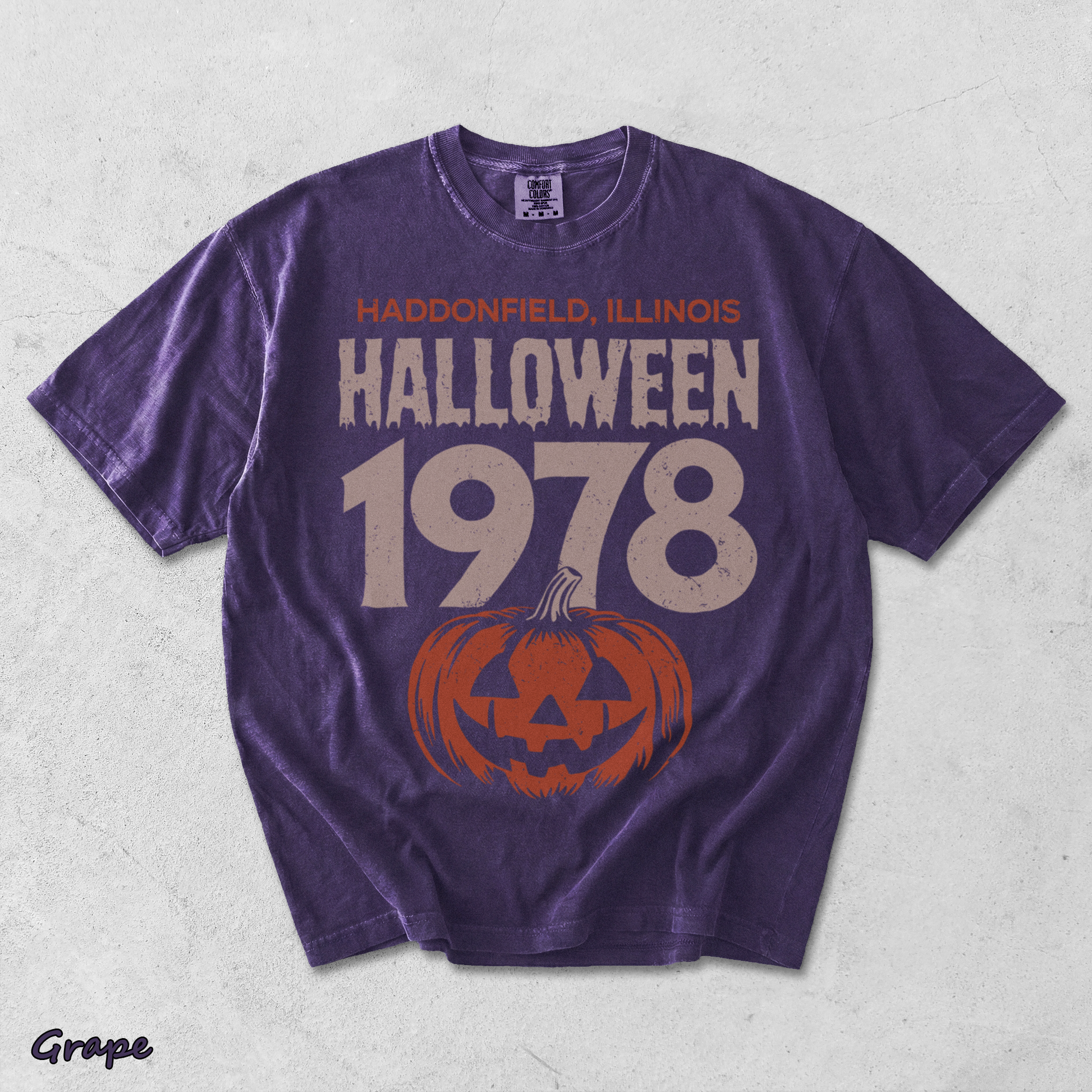 Haddonfield Illinois Halloween - Grape mockup