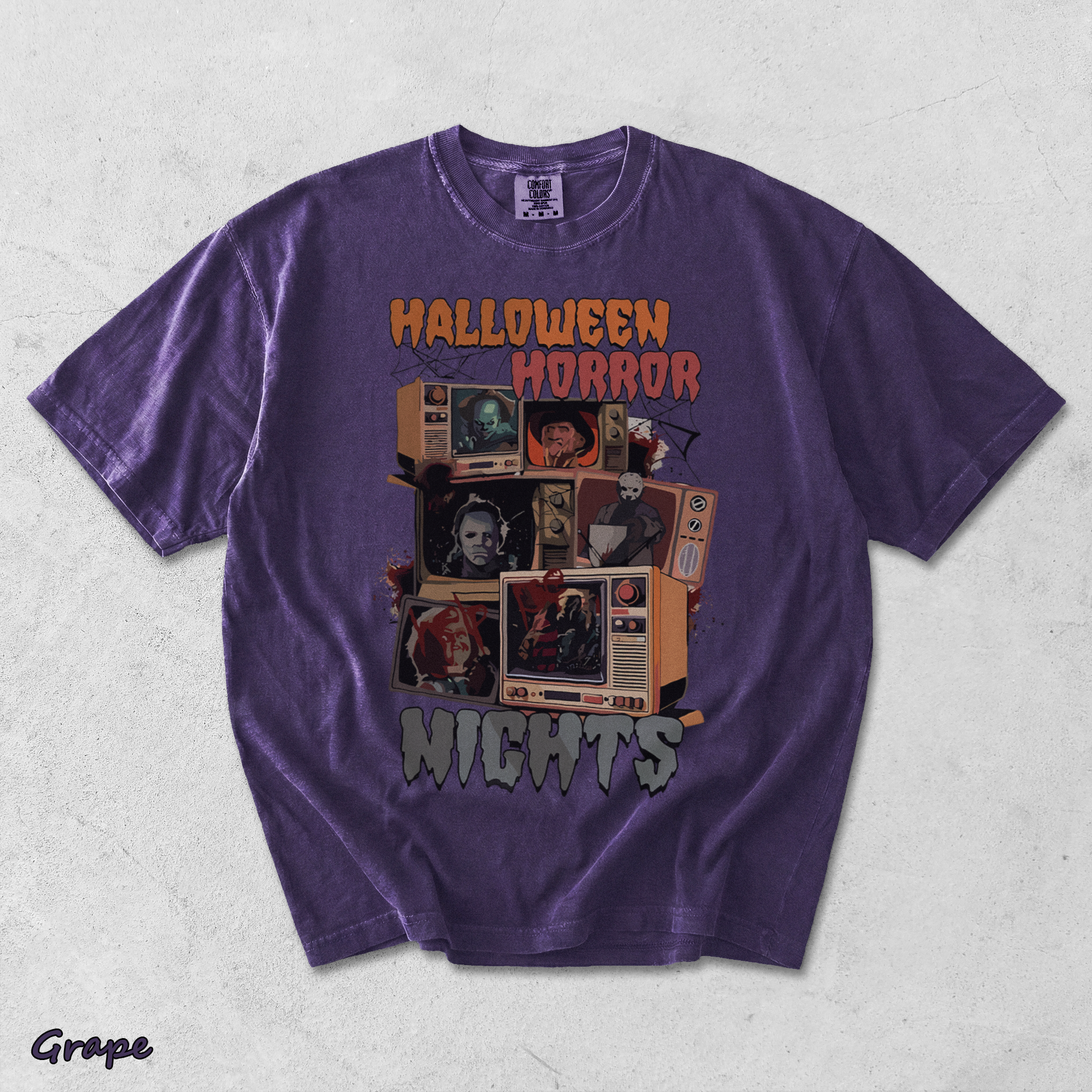 Halloween Horror Nights T-shirt - Grape mockup