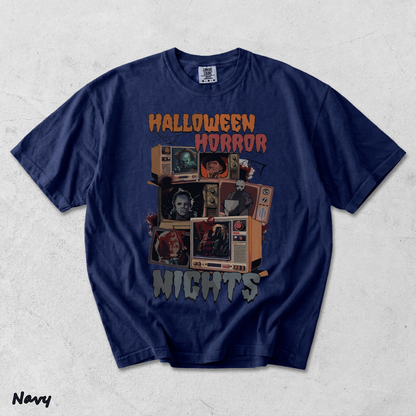 Halloween Horror Nights T-shirt - True Navy mockup