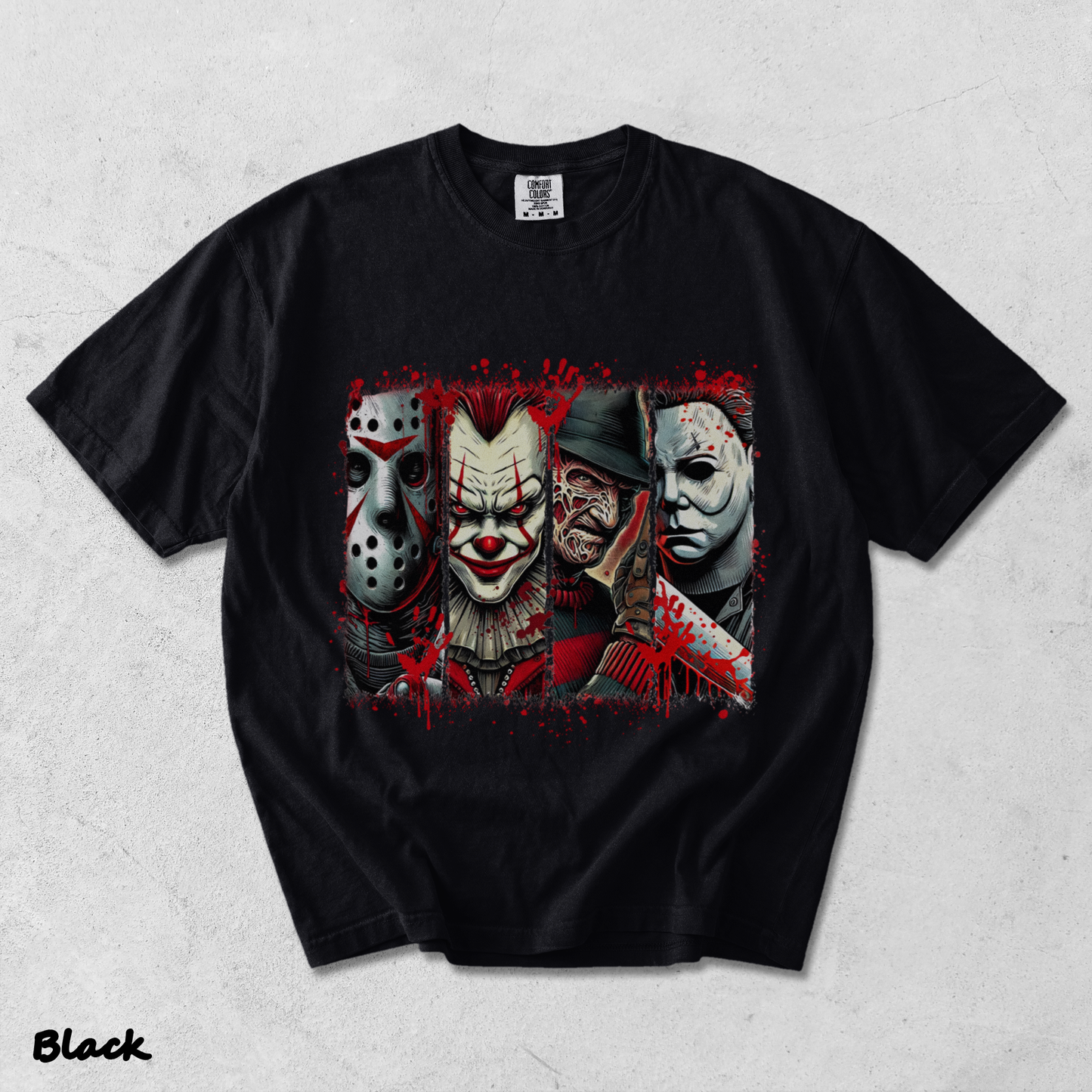 Halloween Horror T-Shirt - Black mockup