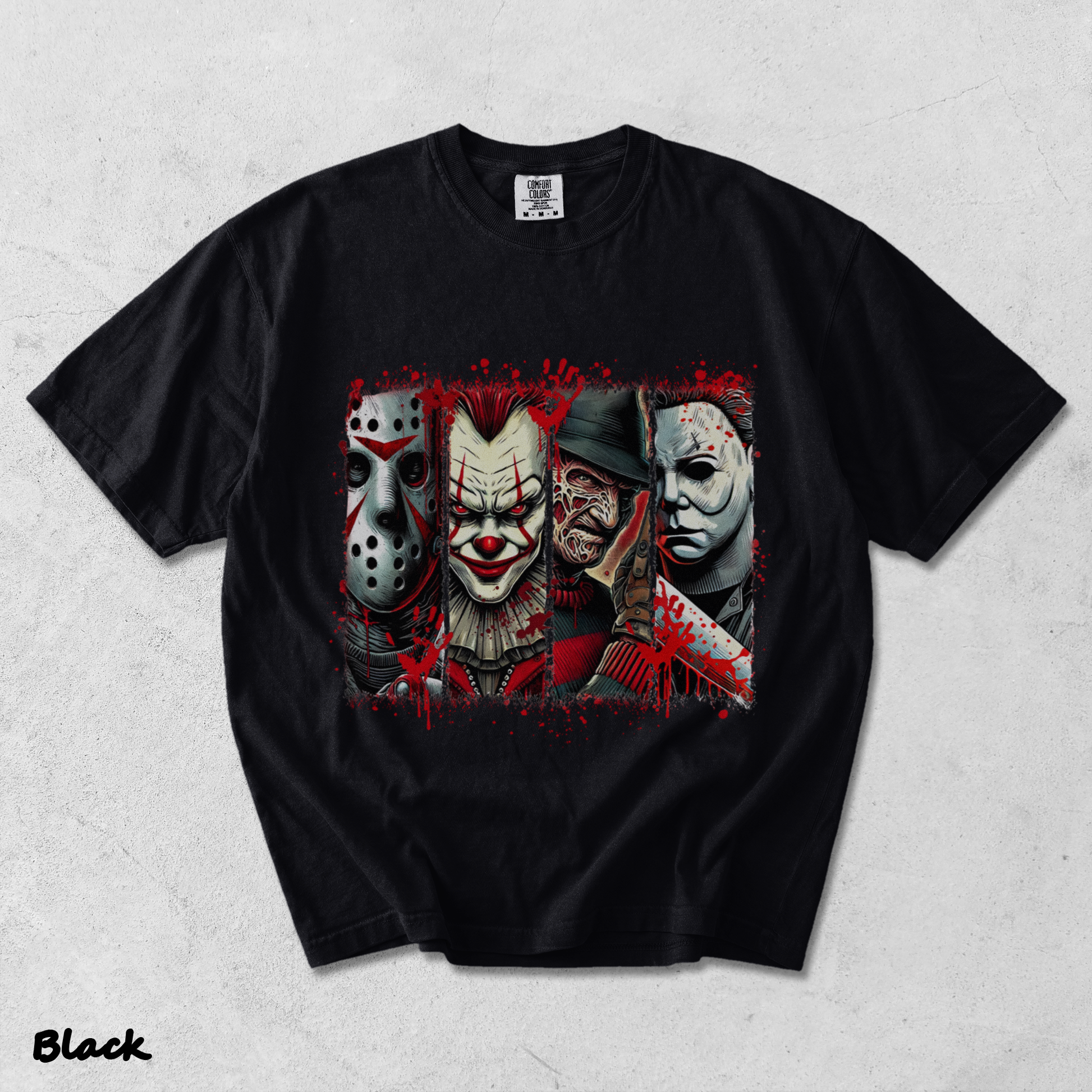 Halloween Horror T-Shirt - Black mockup