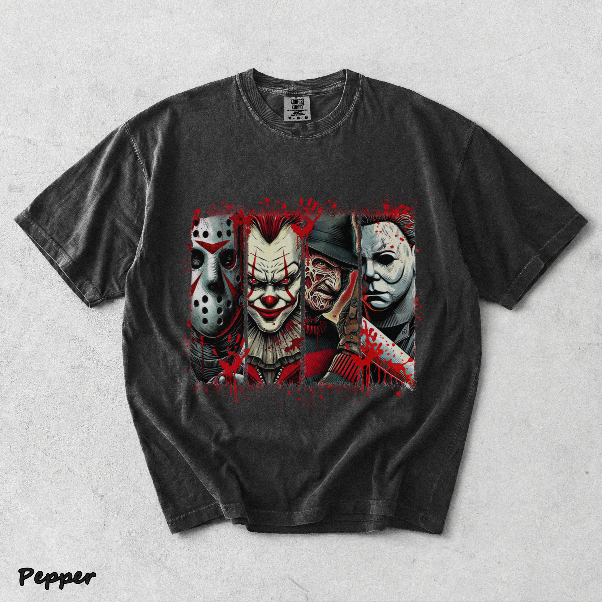 Halloween Horror T-Shirt - Pepper mockup