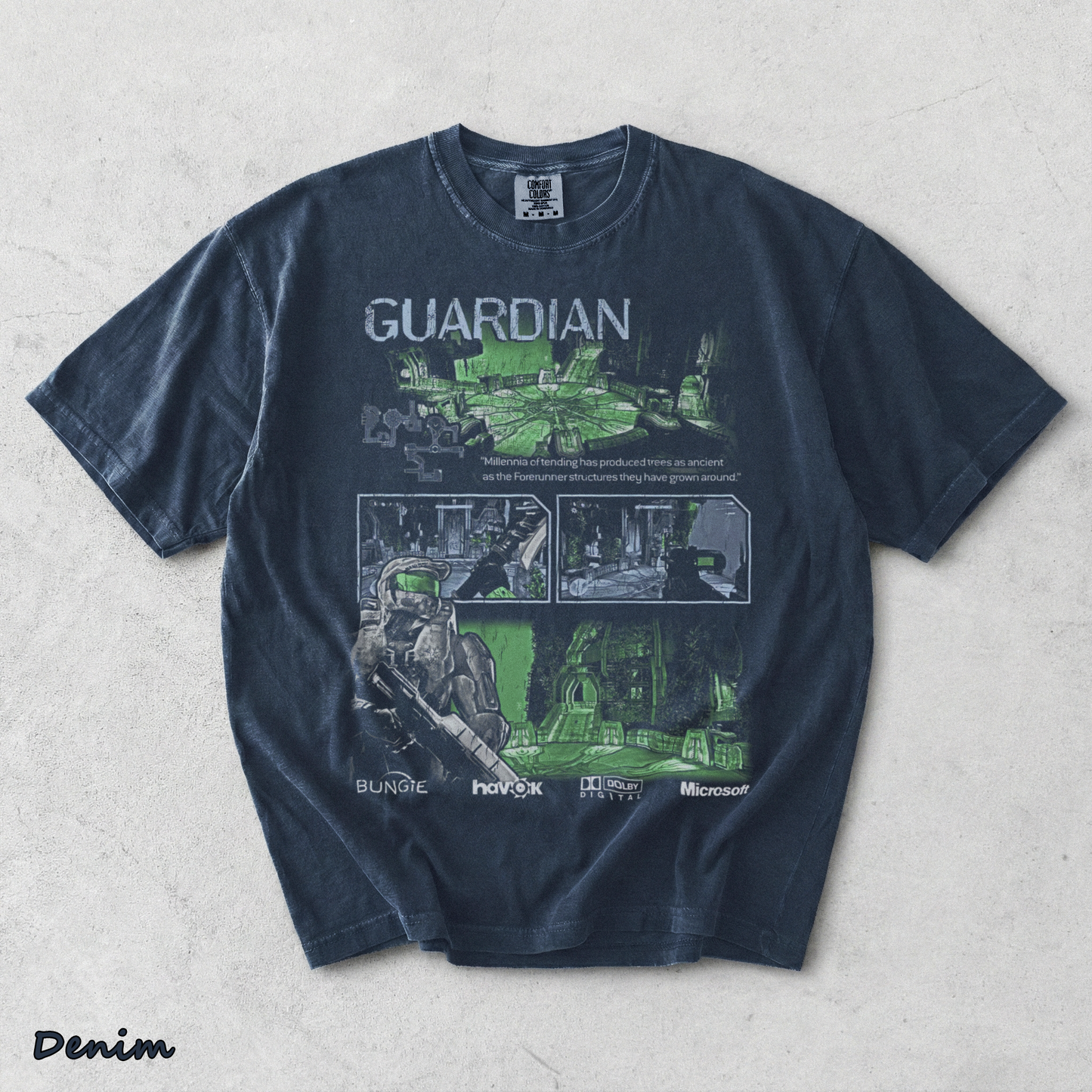 Halo 3 bback - Denim mockup