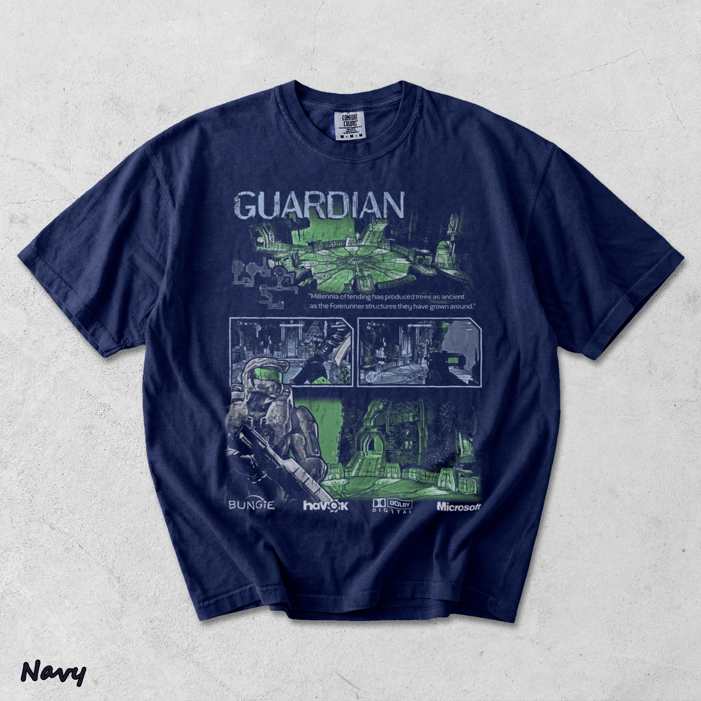 Halo 3 bback - True Navy mockup