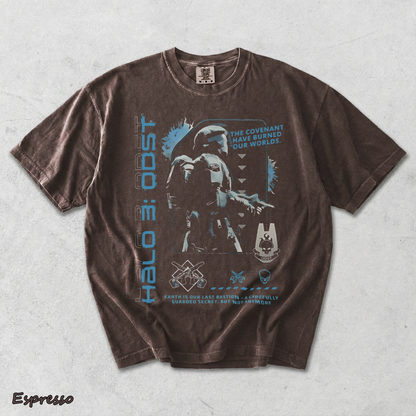 Halo ODST The Rookie F T-Shirt - Espresso mockup