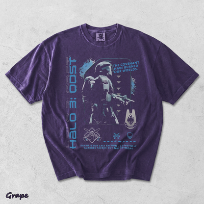 Halo ODST The Rookie F T-Shirt - Grape mockup