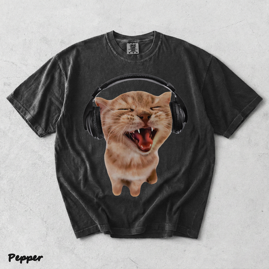Happy Cat Headphones - Pepper mockup