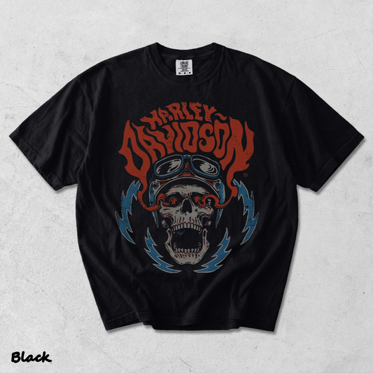 Harley Davidson Skull - Black mockup