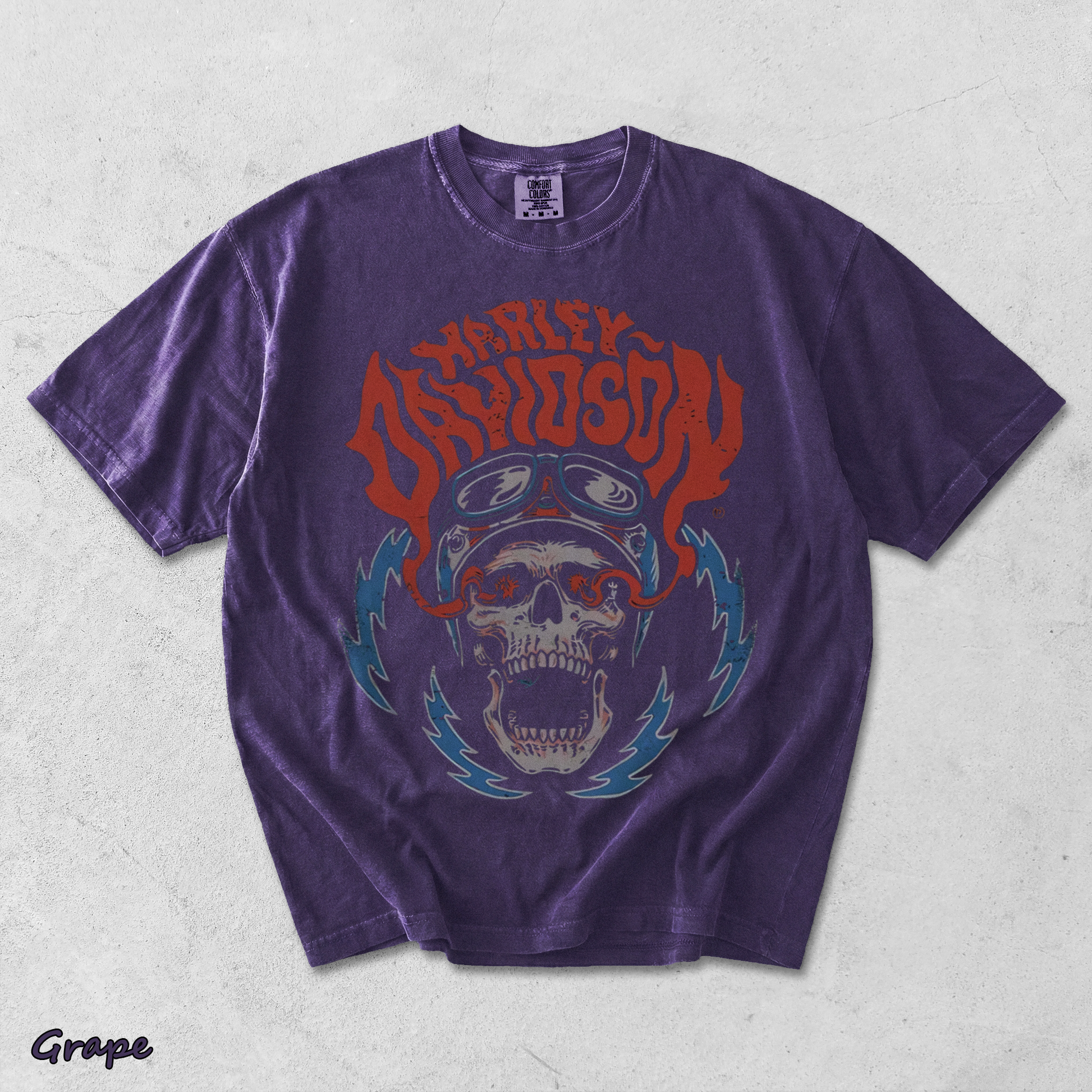 Harley Davidson Skull - Grape mockup