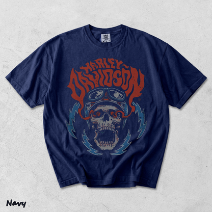 Harley Davidson Skull - True Navy mockup