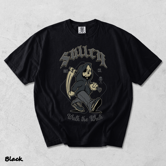Heavyweight T-shirt - Black mockup
