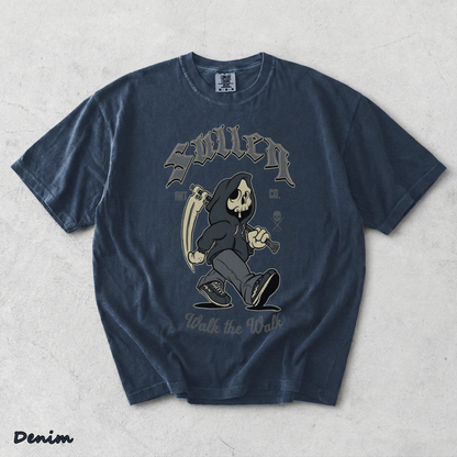 Heavyweight T-shirt - Denim mockup