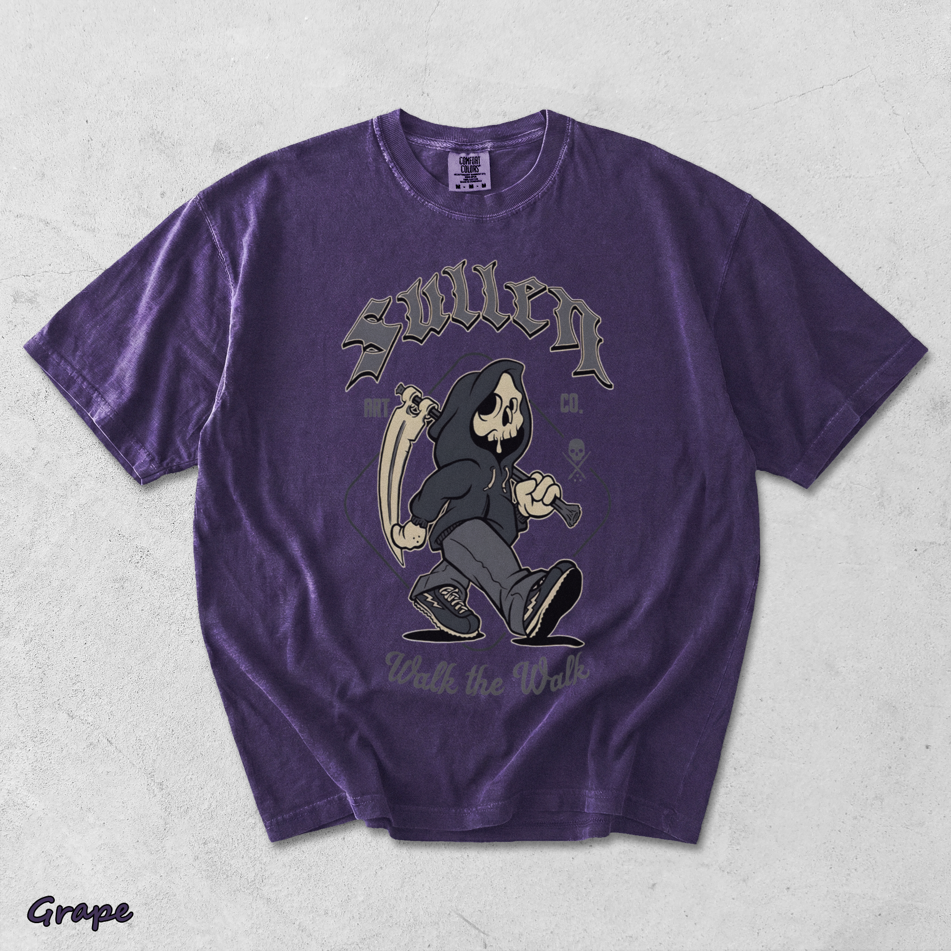 Heavyweight T-shirt - Grape mockup