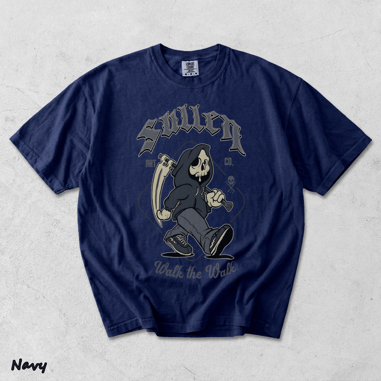 Heavyweight T-shirt - True Navy mockup