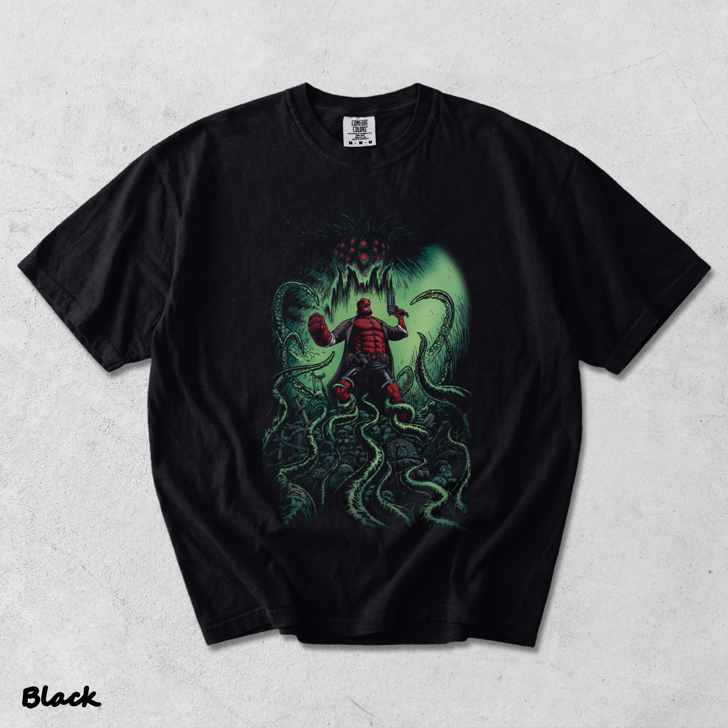 Hellboy Vintage - Black mockup