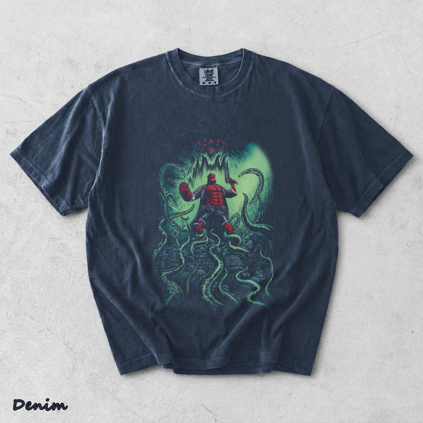 Hellboy Vintage - Denim mockup