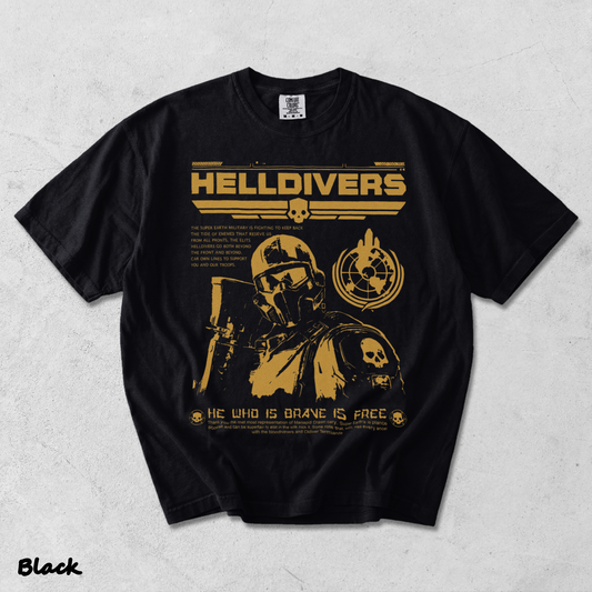 Helldivers 2 Grunge - Black mockup