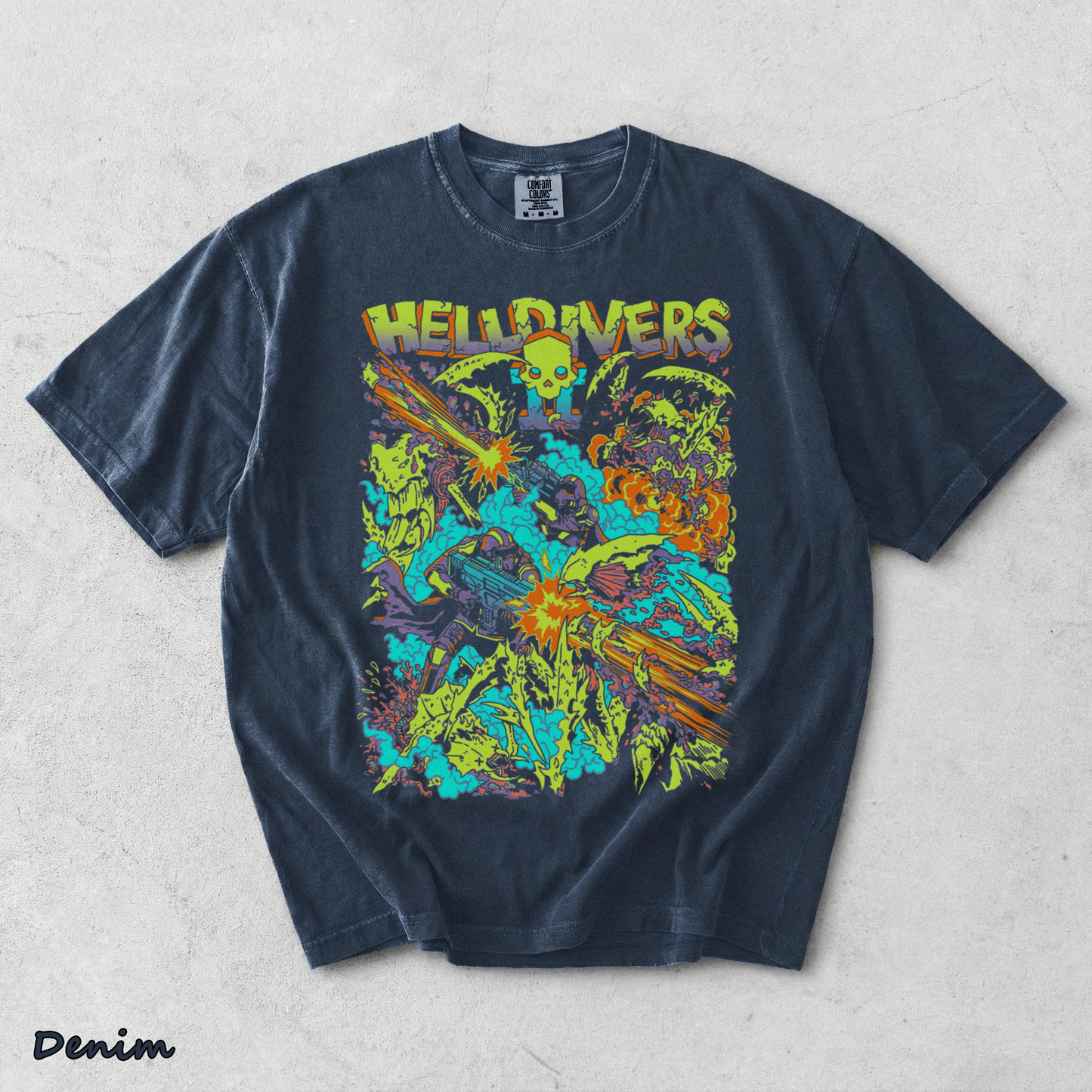 Helldivers - Denim mockup