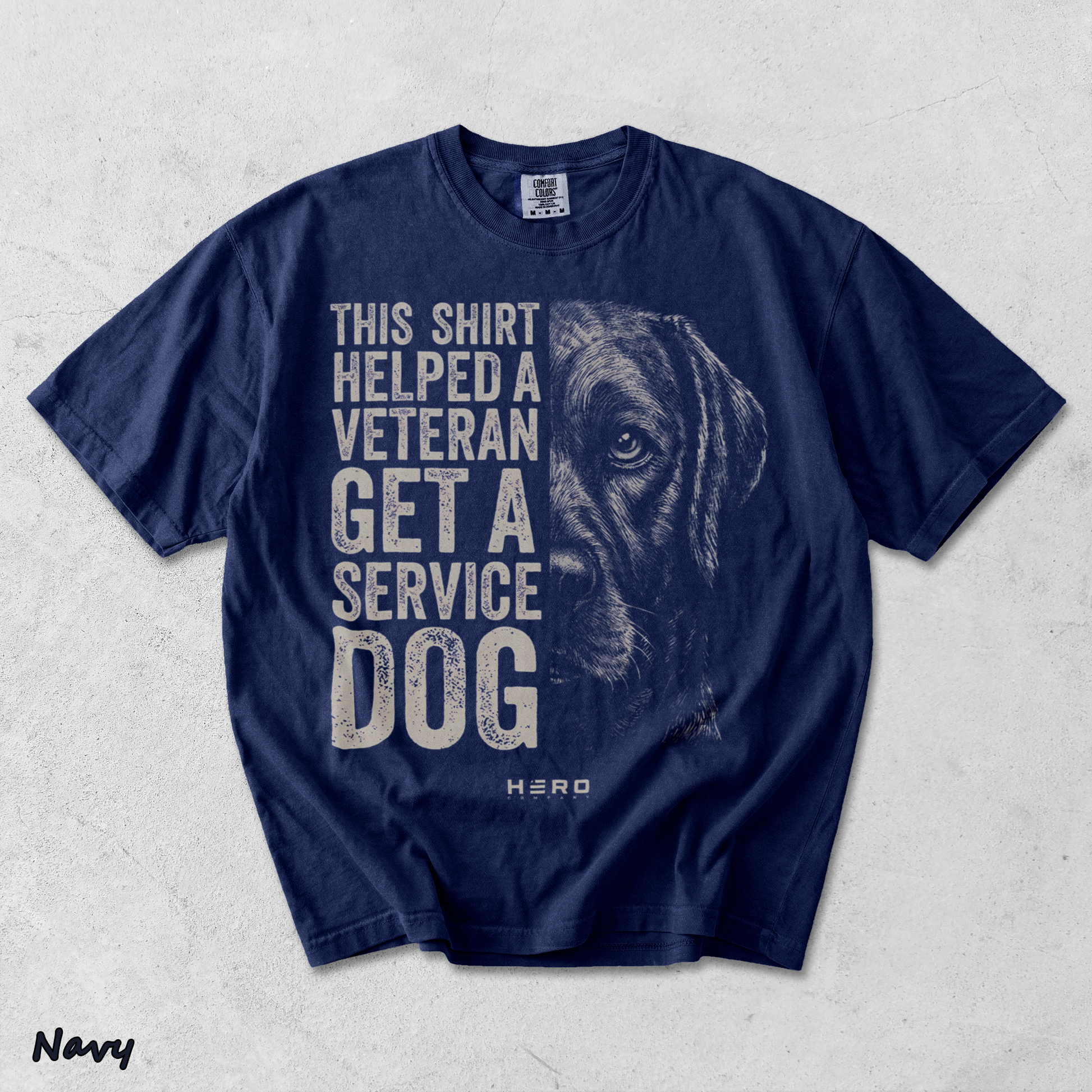 Hero Company - True Navy mockup