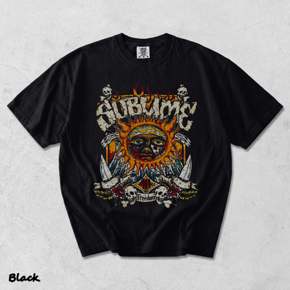 Holafish Vintage Sun pattern - Black mockup