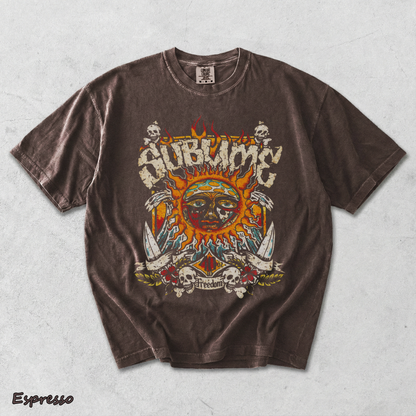 Holafish Vintage Sun pattern - Espresso mockup