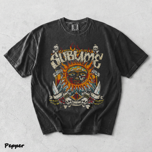 Holafish Vintage Sun pattern - Pepper mockup
